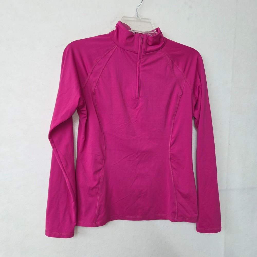 NILS Women's Pink Quarter Zip Long Sleeve Athletic Top Size‎ S Activewear Golf